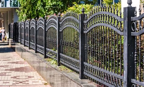 how much for metal fence around house|metal fence price guide.